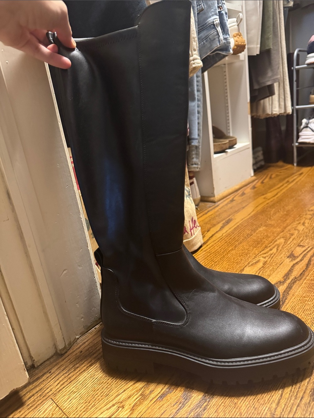 Zara Knee-High Black Boots